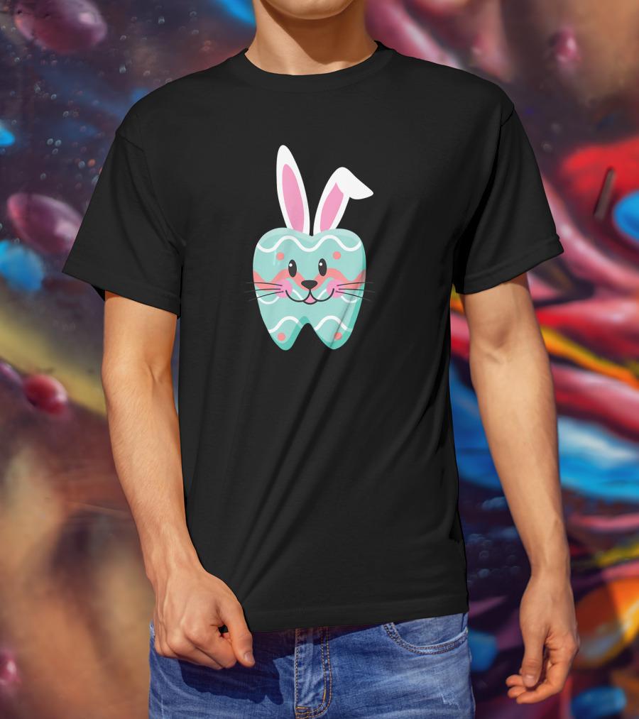 Dental Hygienist Easter Bunny Tooth Eggcellent T-Shirt