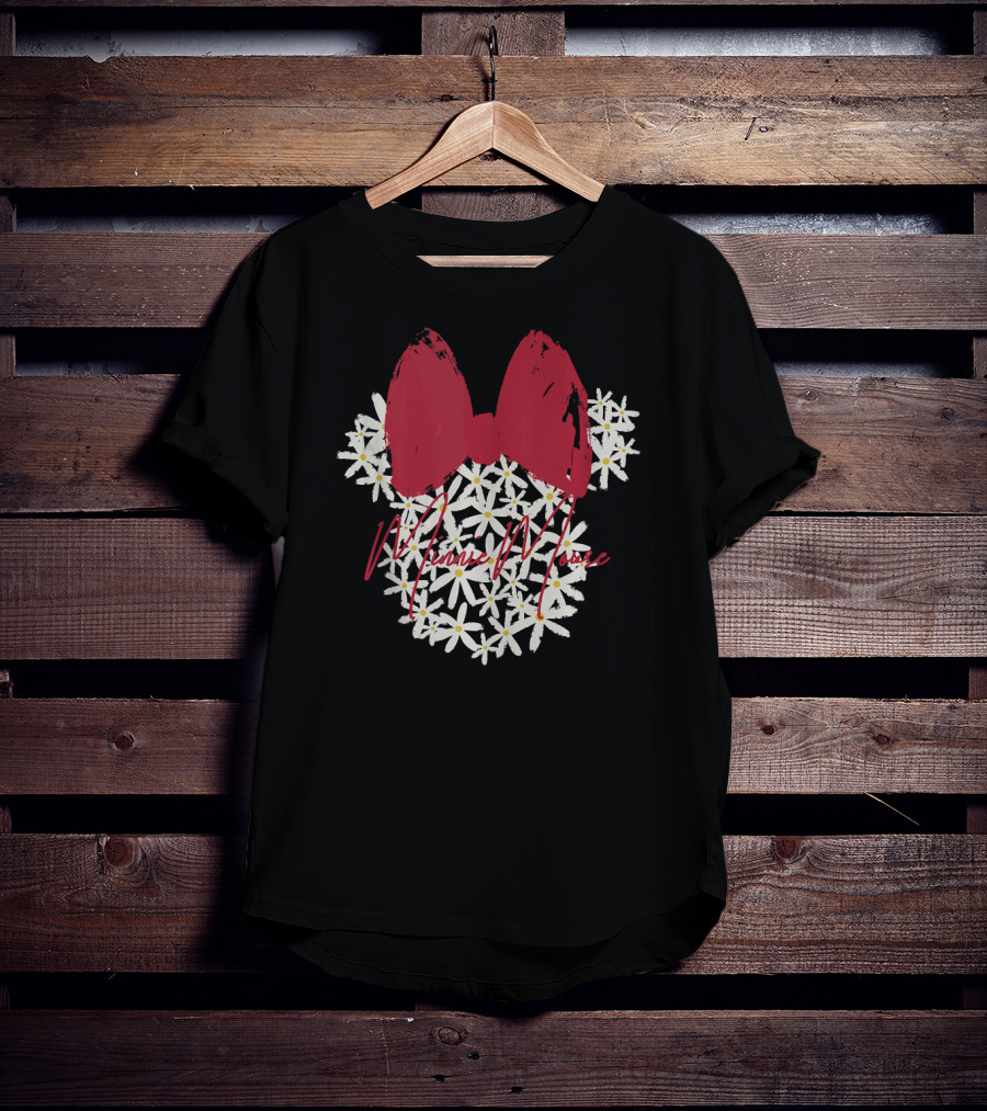 Disney Minnie Mouse Floral Bow Daisies T-Shirt