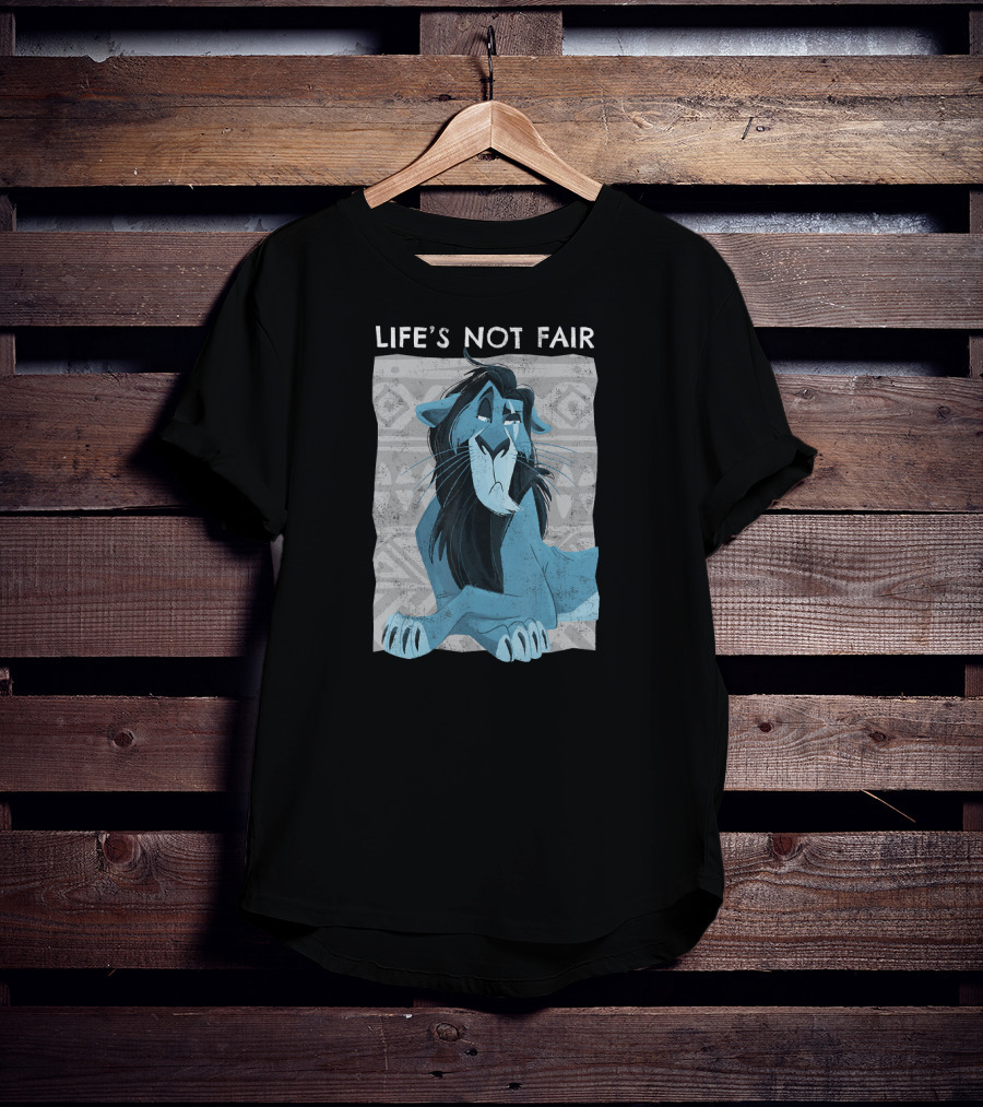Disney The Lion King Scar Life's Not Fair Iconic Character T-Shirt