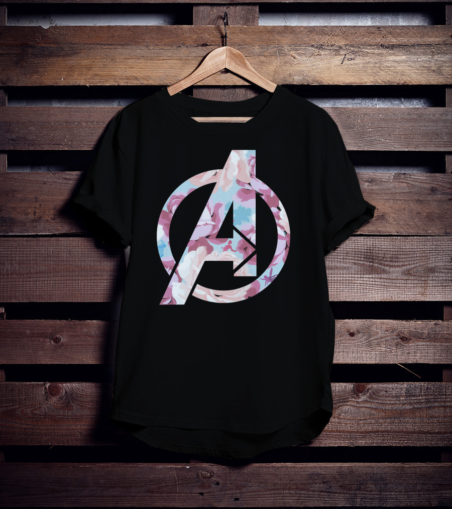 Marvel Avengers Floral Super Hero T-Shirt