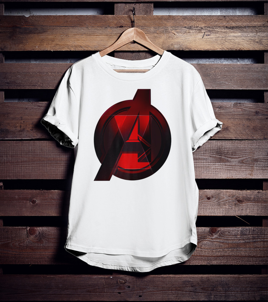 Black Widow Avengers Logo Marvel T-Shirt
