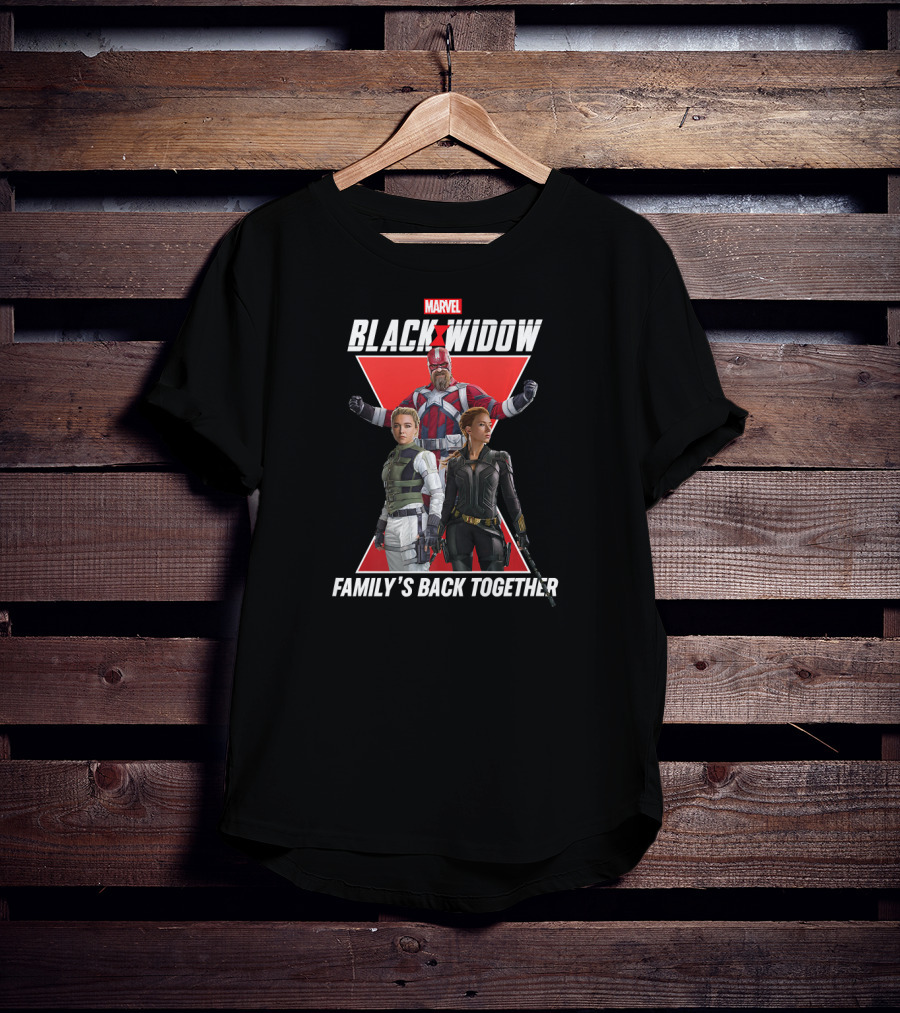 Marvel Black Widow Family's Back Together Group Shot T-Shirt