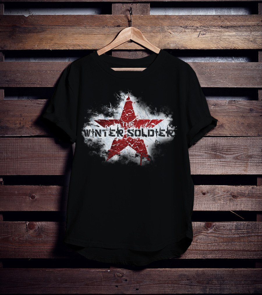 Marvel Captain America The Winter Soldier Red Star Emblem T-Shirt