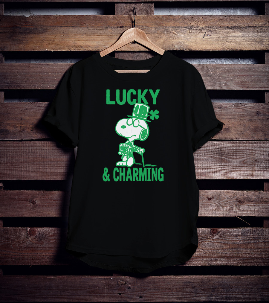 Lucky And Charming Peanuts St Patrick's Day T-Shirt