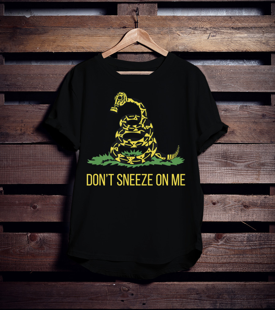 Don't Sneeze On Me Snake Gas Mask T-Shirt