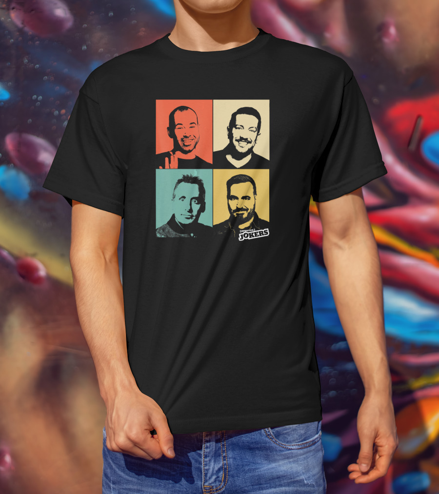Impractical Jokers Colorful Pop Art Style Portraits T-Shirt
