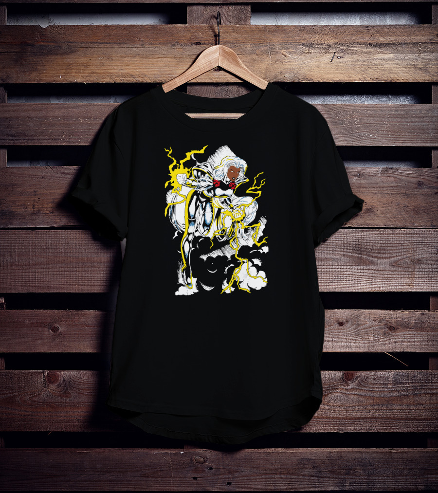 Marvel X Men Storm Lightning Action Pose T-Shirt