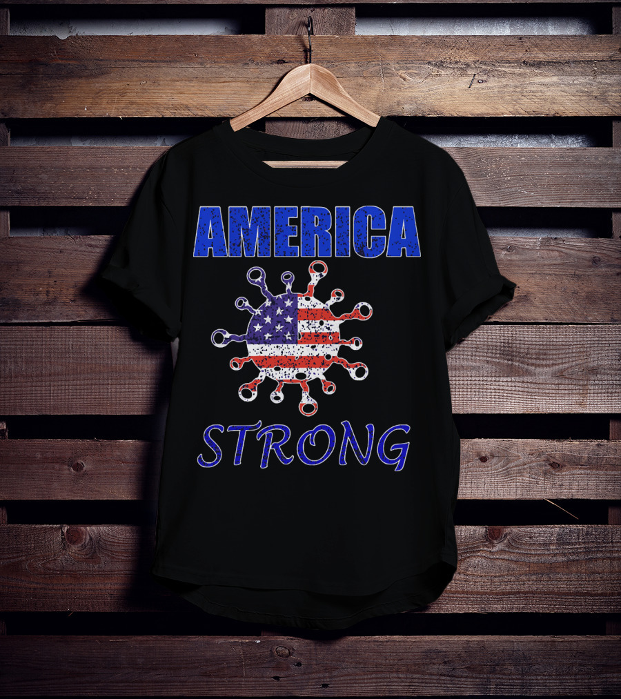 AMERICA STRONG Virus Flag Resilience T-Shirt