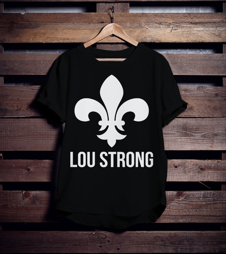 LOU STRONG Fleur-de-Lis T-Shirt
