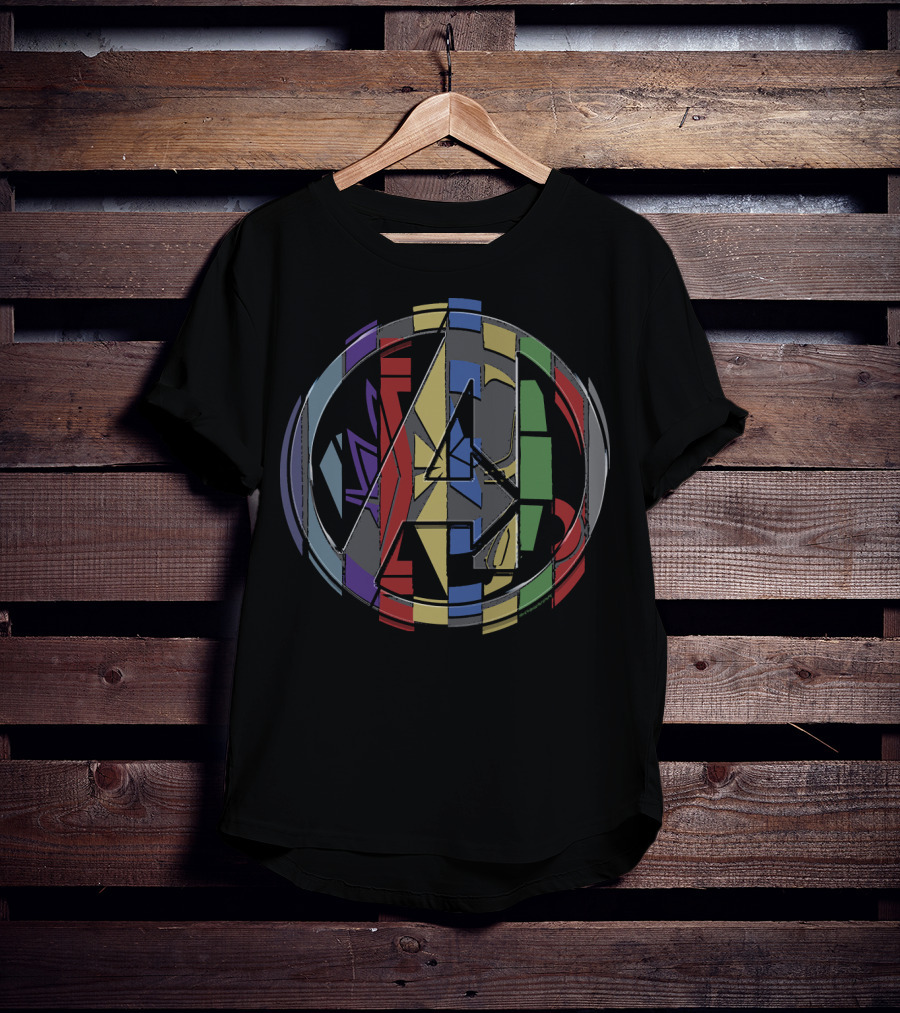 Marvel Avengers Iconic Symbol Badge T-Shirt