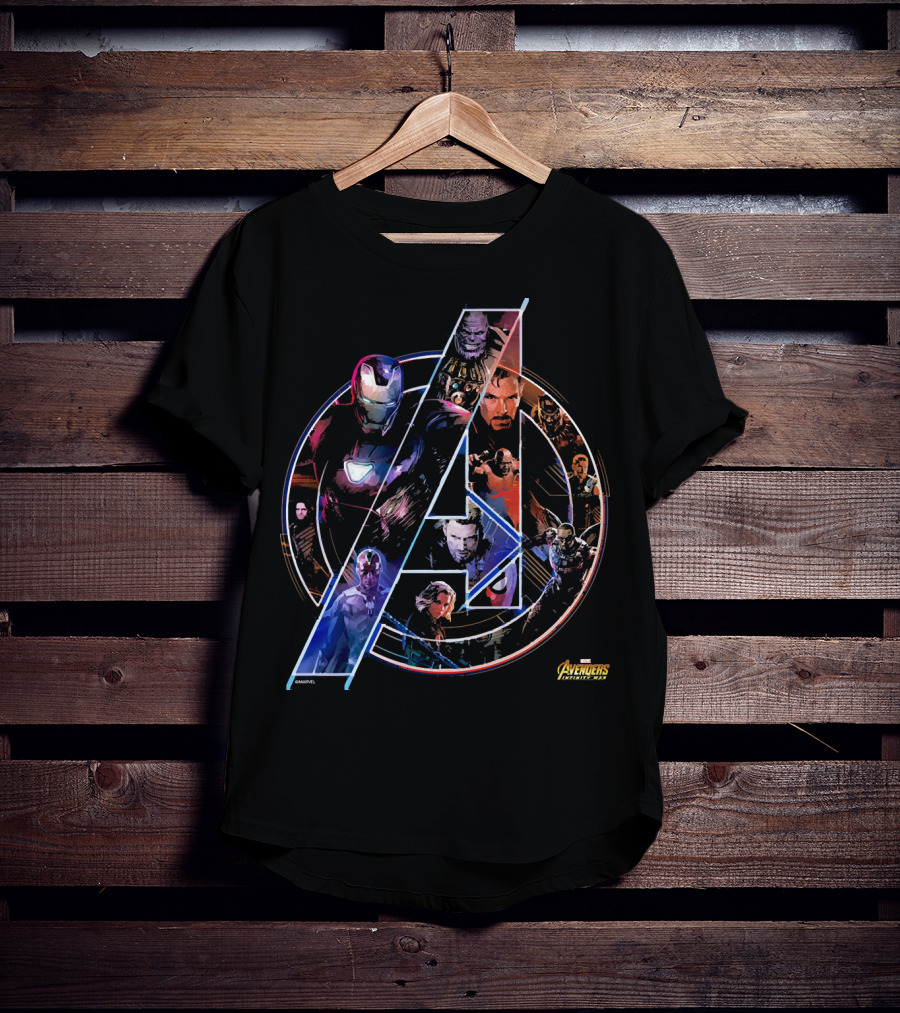 Marvel Avengers Infinity War Iconic Heroes And Villains Collage T-Shirt