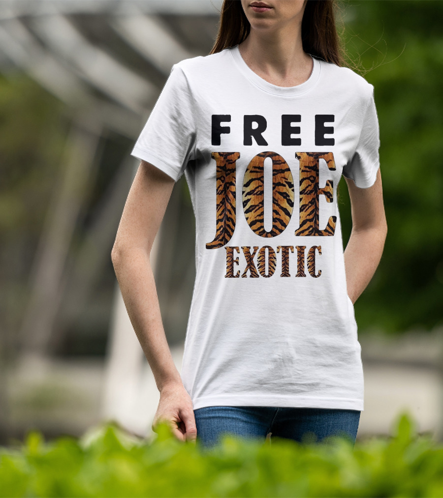 Free Joe Exotic Tiger Stripes T-Shirt