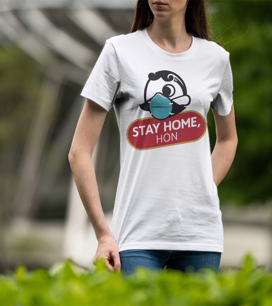 Stay Home Hon Rosie The Riveter Mask T-Shirt
