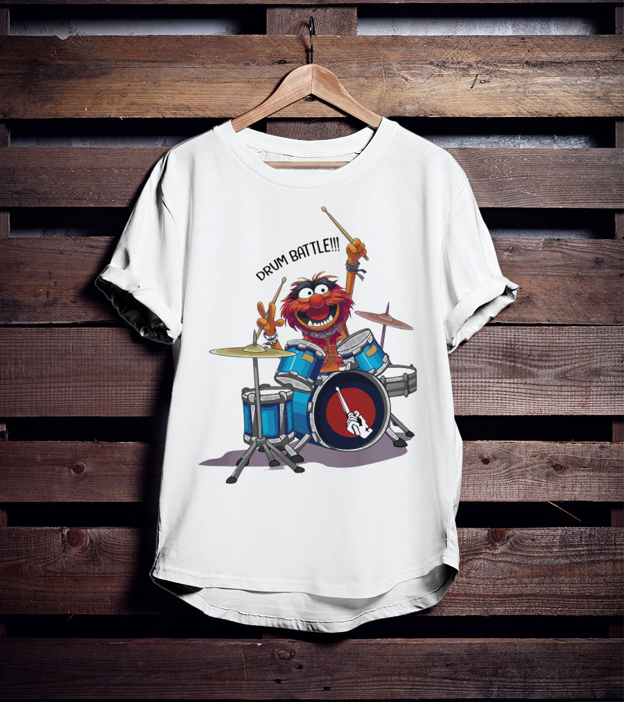 The Muppets Animal Drum Battle Iconic Drummer Scene T-Shirt