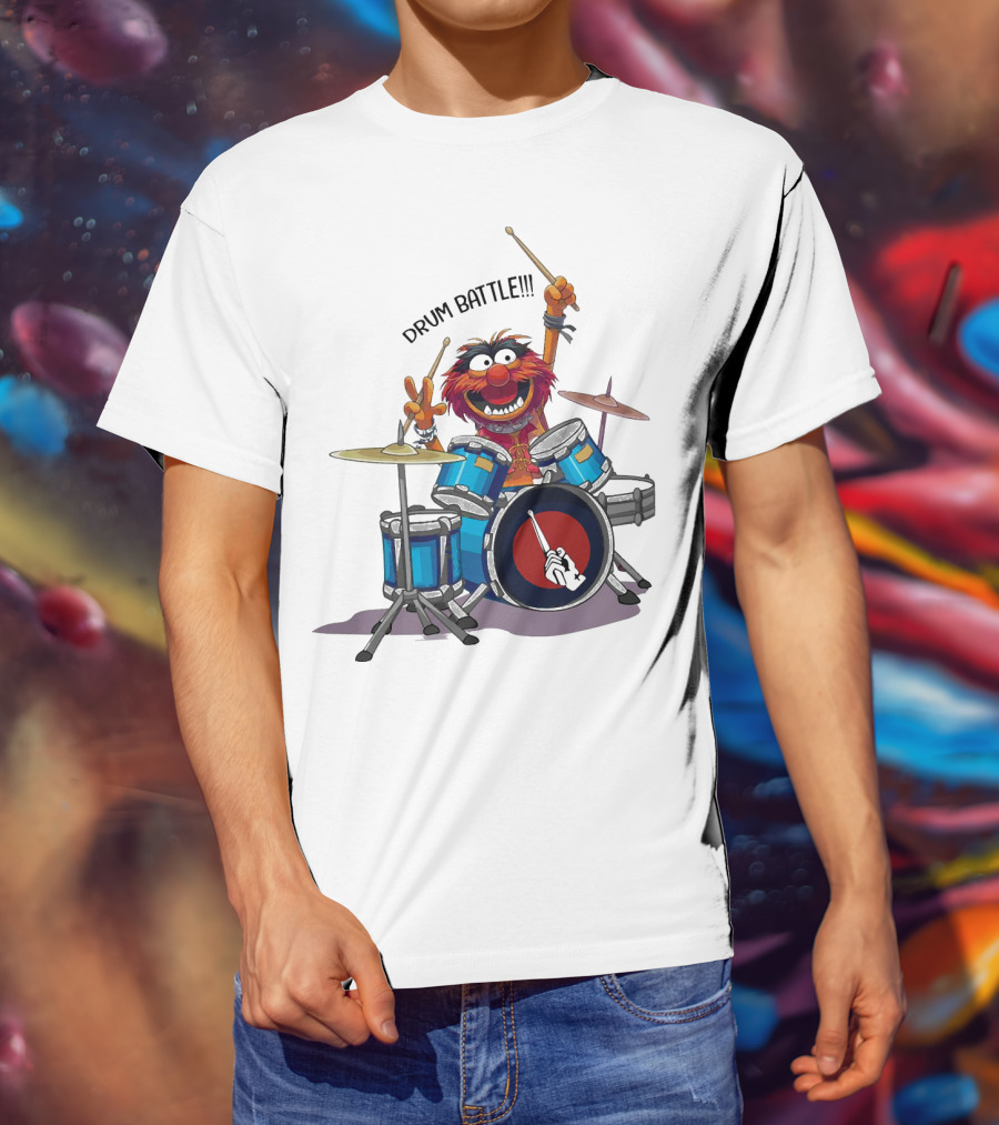 The Muppets Animal Drum Battle Iconic Drummer Scene T-Shirt