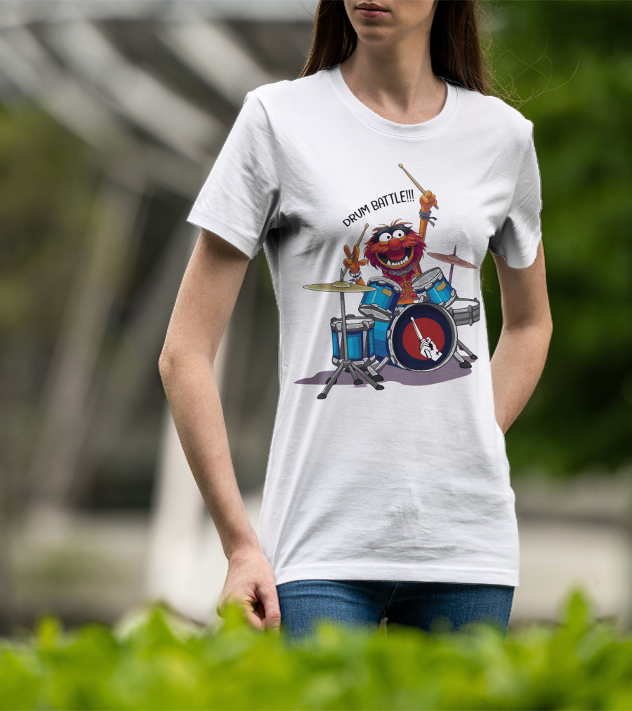 The Muppets Animal Drum Battle Iconic Drummer Scene T-Shirt