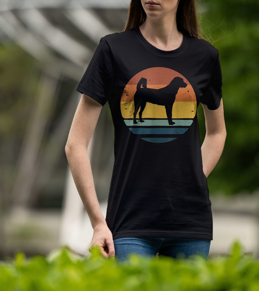 Anatolian Shepherd Vintage Retro Dog Silhouette Sunset 153 T-Shirt
