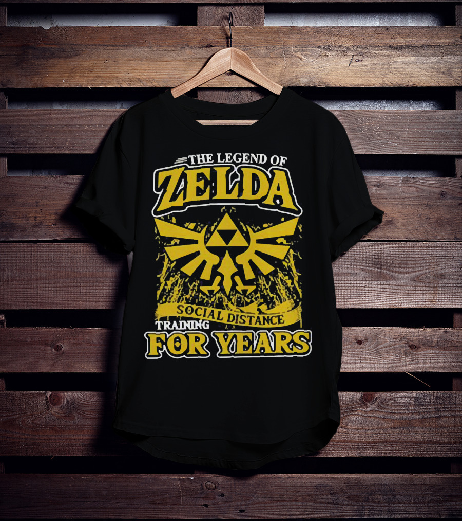 The Legend Of Zelda Social Distance Training For Years Hyrule Emblem T-Shirt