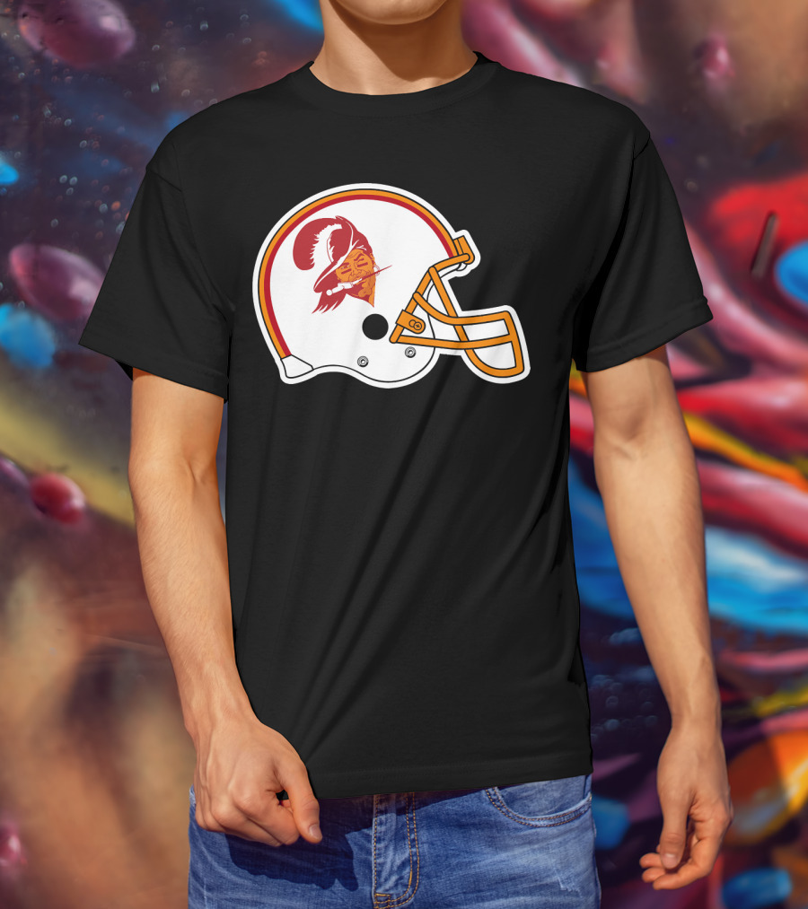 Brady Tompa Bay Buccaneers NFL Retro Helmet T-Shirt