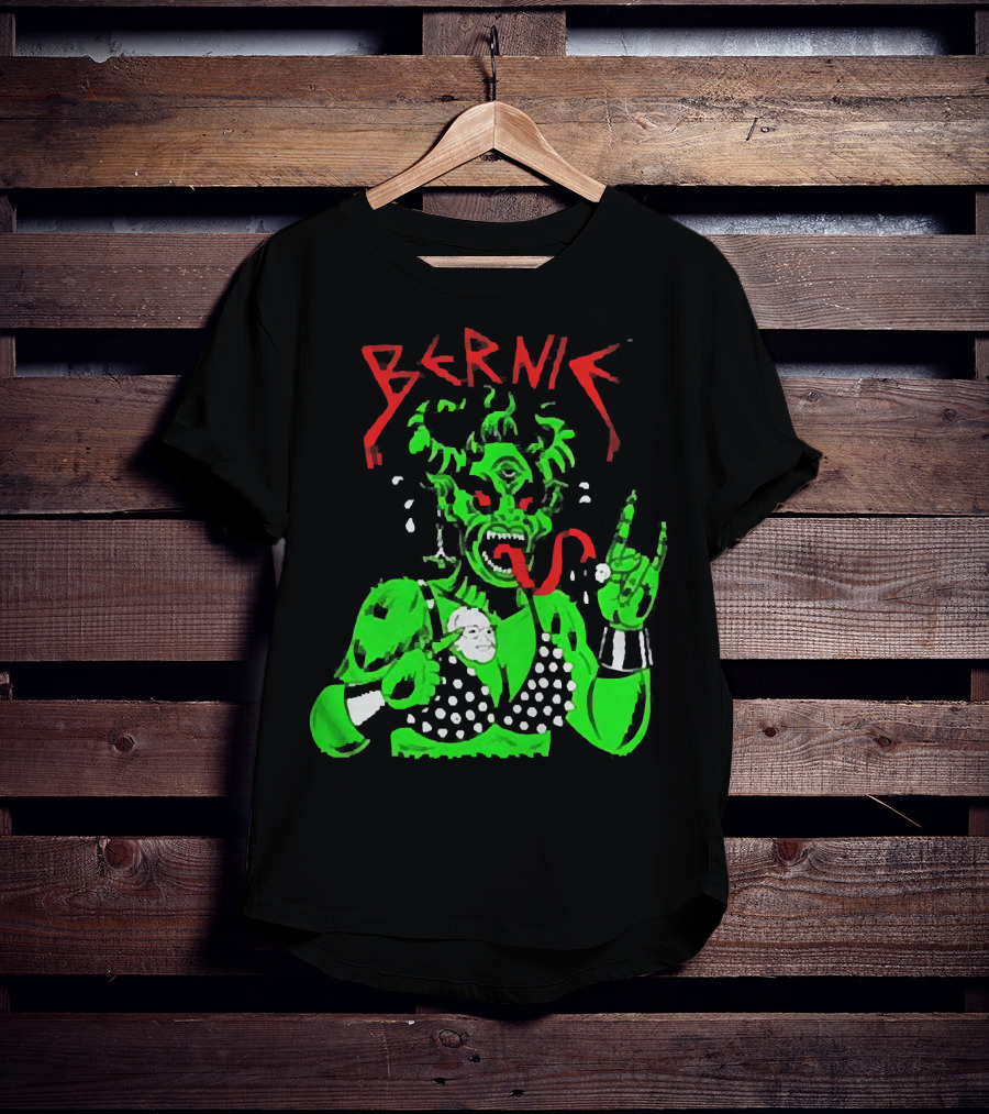 Bernie Sanders Metal Green Satan Symbolic T-Shirt