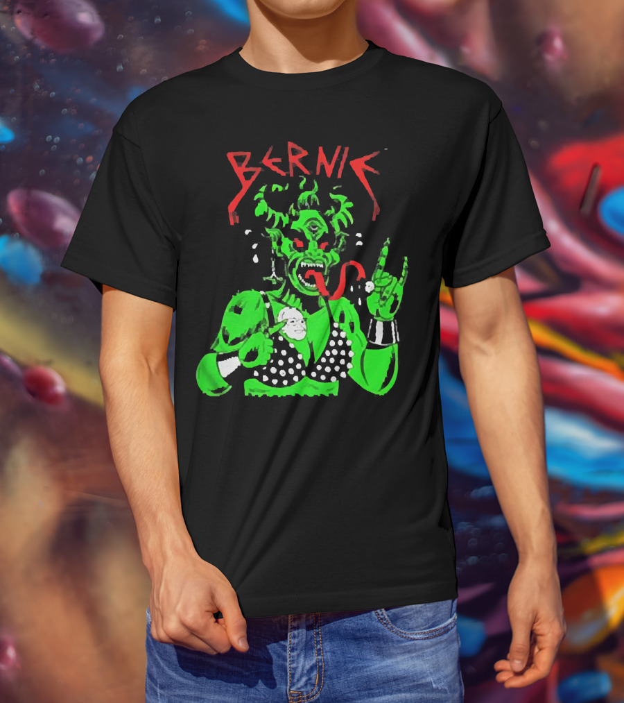 Bernie Sanders Metal Green Satan Symbolic T-Shirt