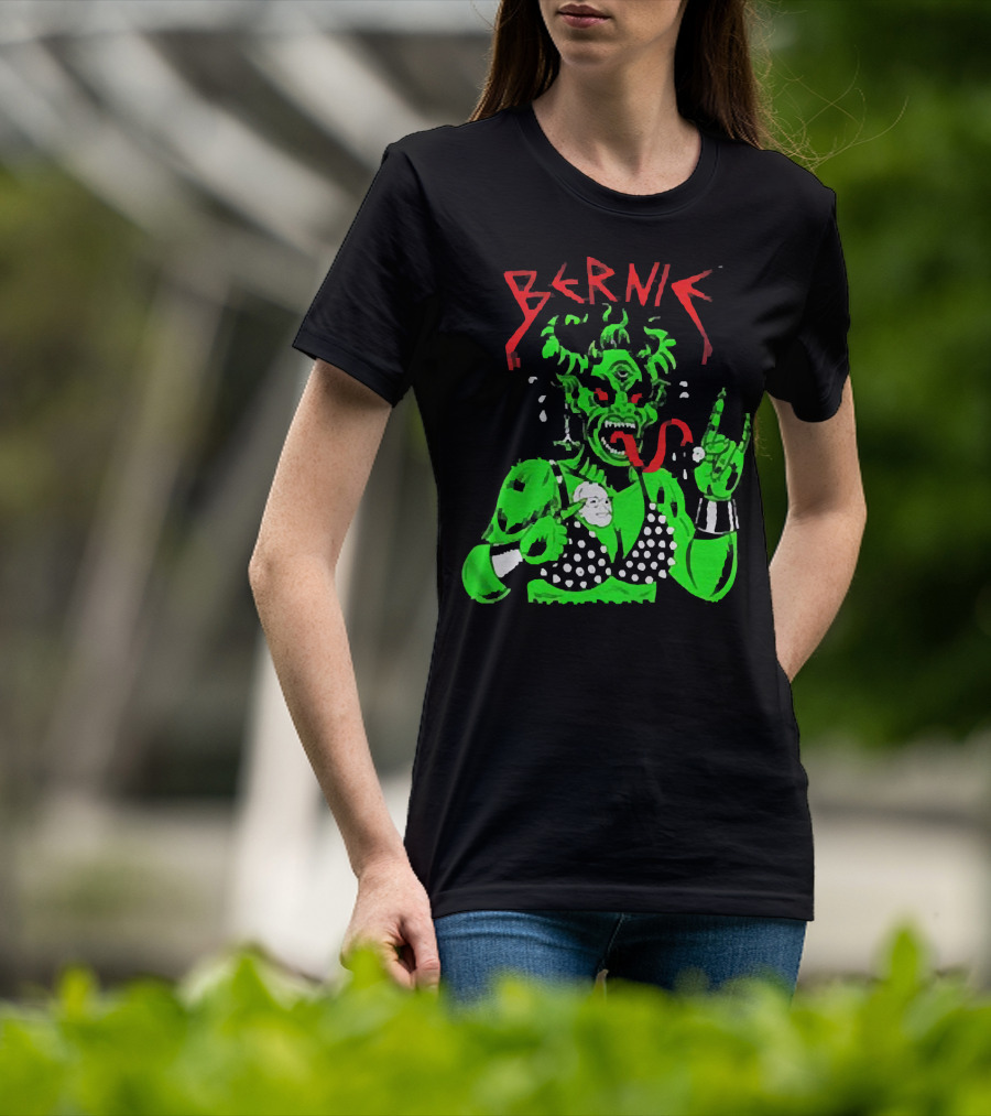Bernie Sanders Metal Green Satan Symbolic T-Shirt