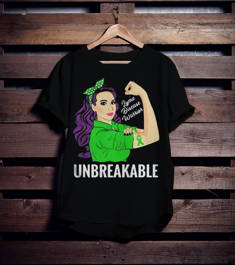 Lyme Disease Warrior Unbreakable Woman T-Shirt