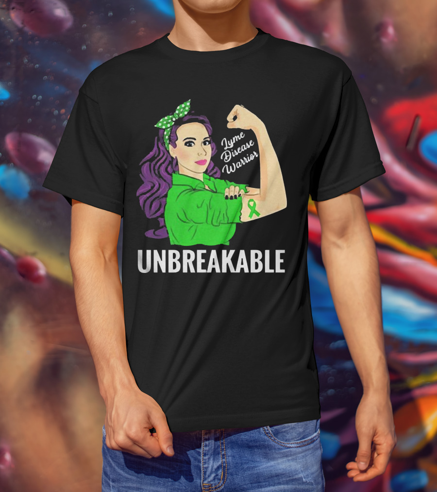Lyme Disease Warrior Unbreakable Woman T-Shirt