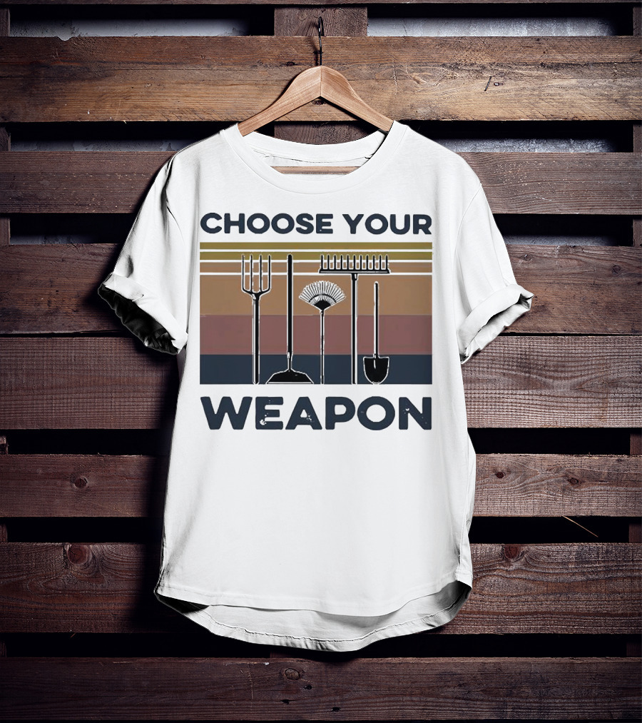 Choose Your Weapon Farmer Tools T-Shirt