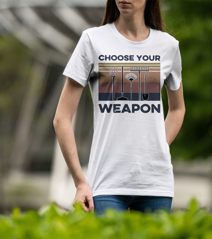 Choose Your Weapon Farmer Tools T-Shirt
