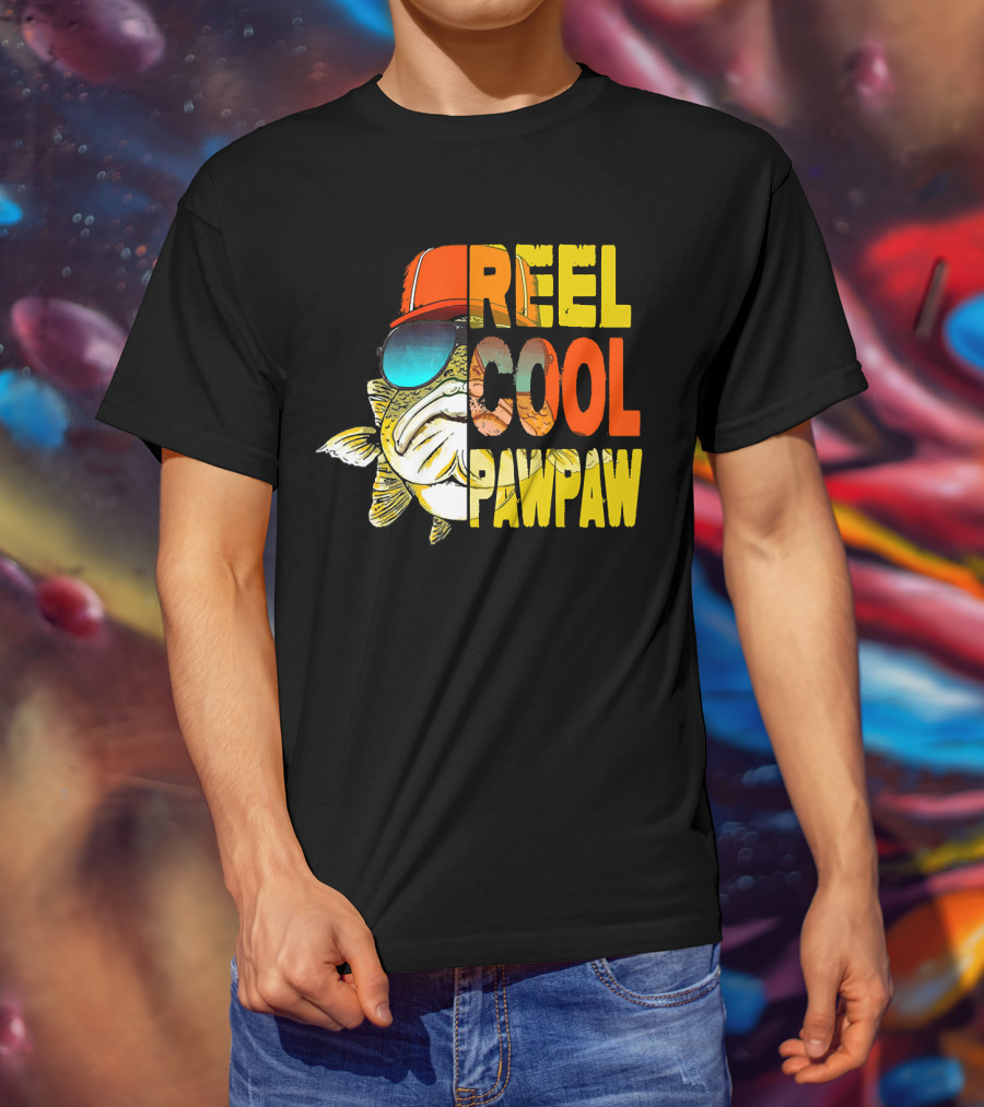 REEL COOL PAWPAW Fathers Day Fishing 143 T-Shirt