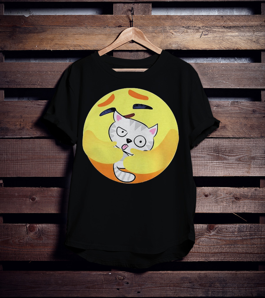 Icon Care Emoji Embrace Cat T-Shirt