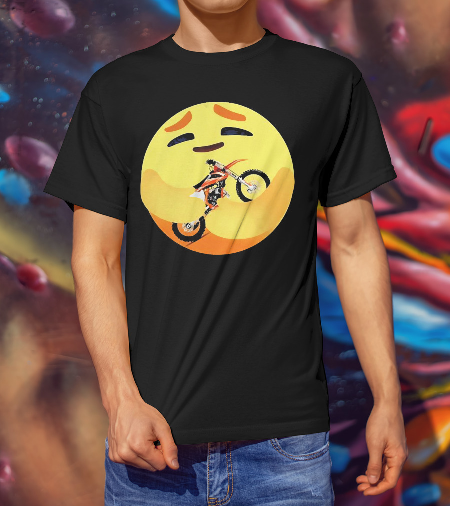 Icon Care Hug Terrain Motorcycle Emoji T-Shirt