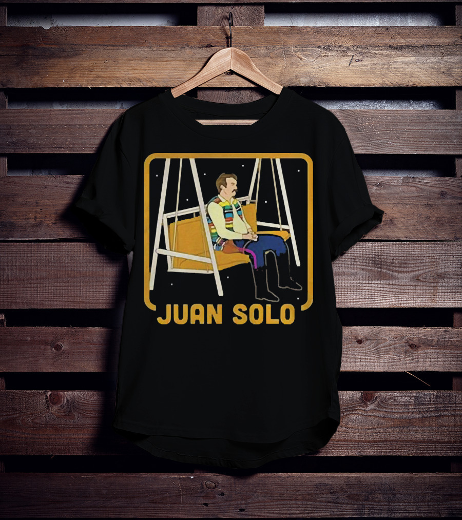 Juan Solo Star Wars Parody Character On Swing T-Shirt