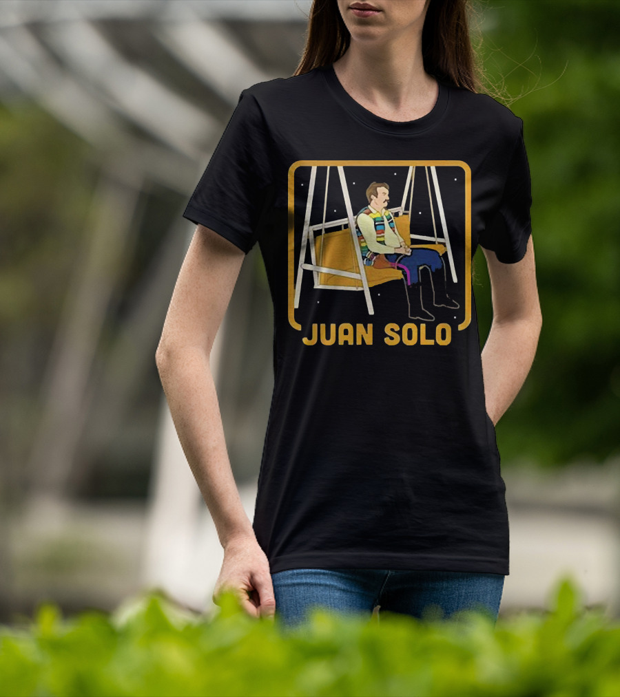 Juan Solo Star Wars Parody Character On Swing T-Shirt