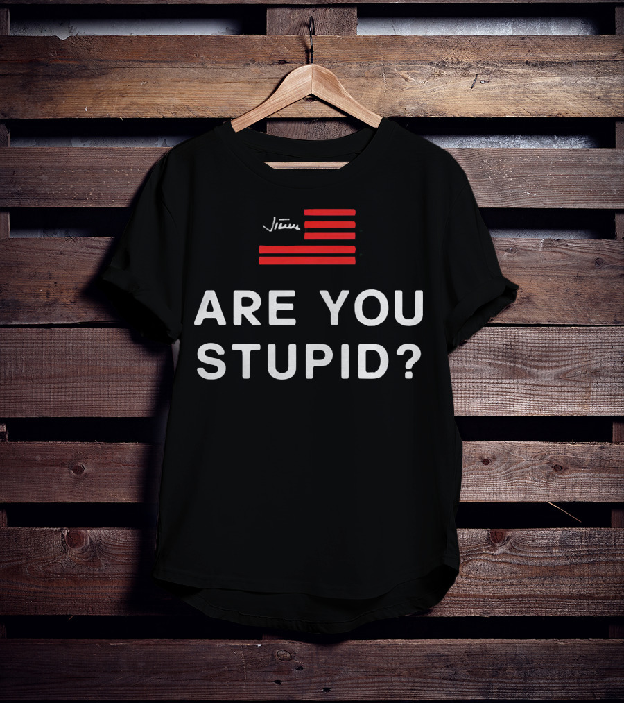 Judge Jeanine Are You Stupid Signature Red Stripes T-Shirt