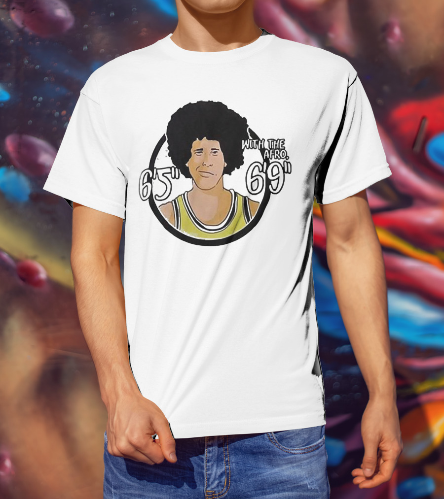 Fletch With The Afro 6’5” 6’9” Retro Basketball T-Shirt