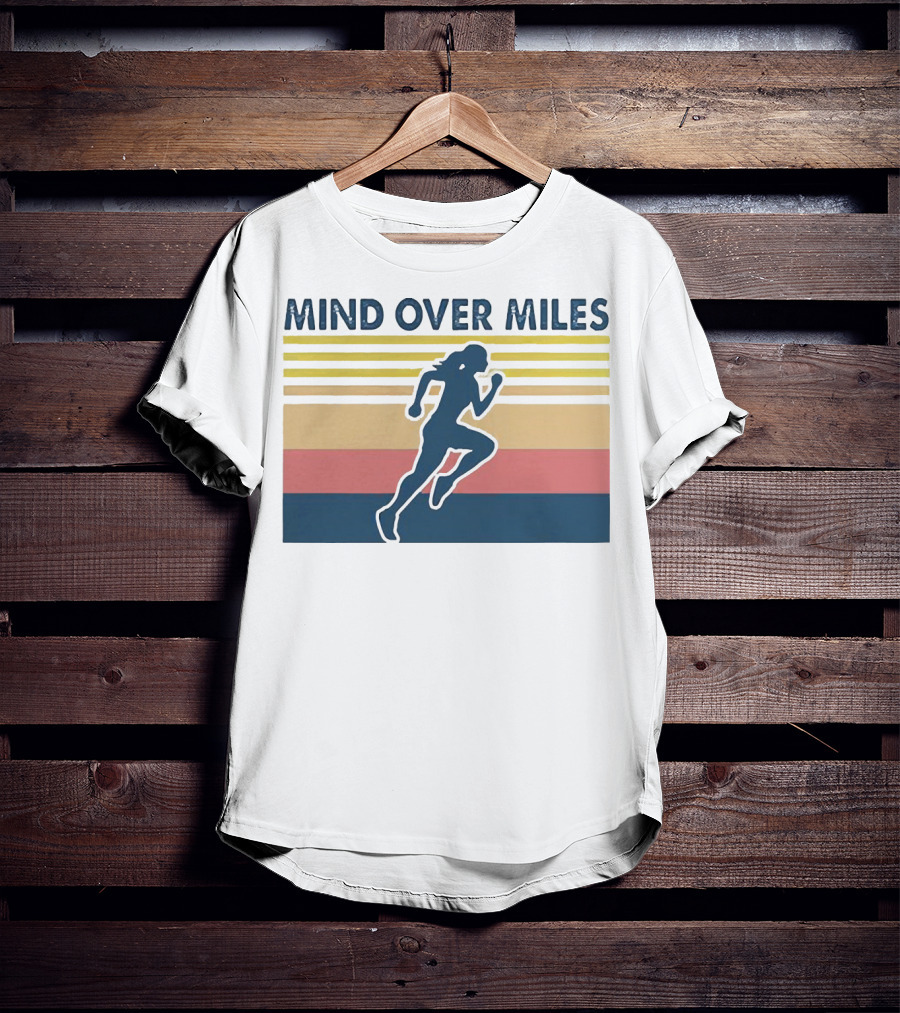 Mind Over Miles Retro Running T-Shirt