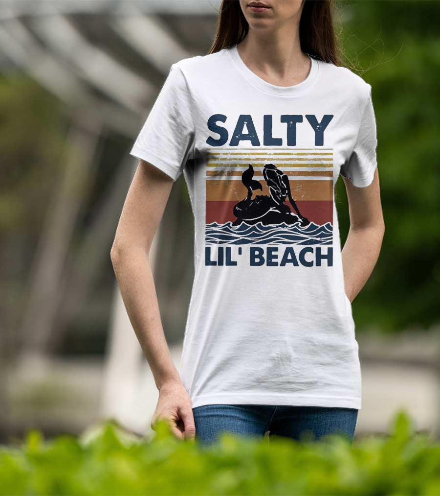 Salty Lil’ Beach Mermaid Vintage Wave T-Shirt
