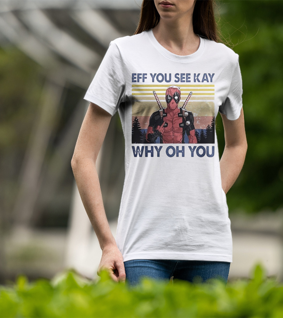 Eff You See Kay Why Oh You Retro Superhero T-Shirt