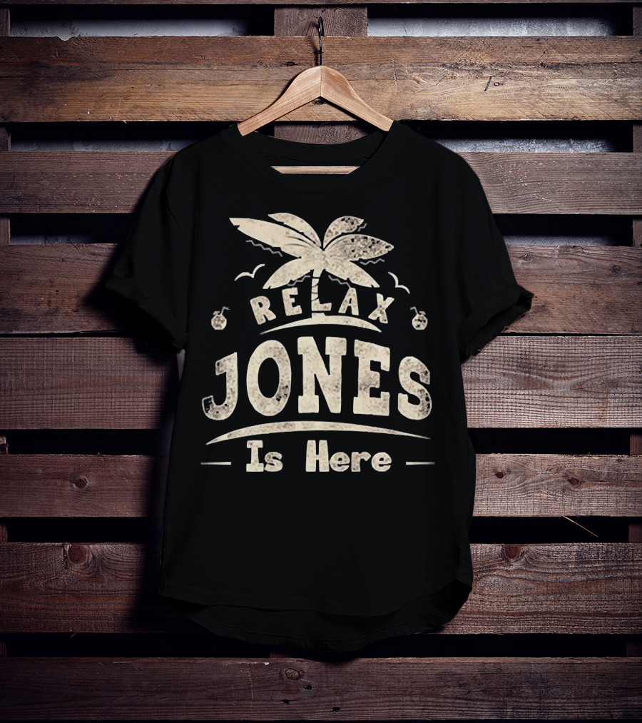 Relax Jones Is Here Palm Tree And Birds T-Shirt