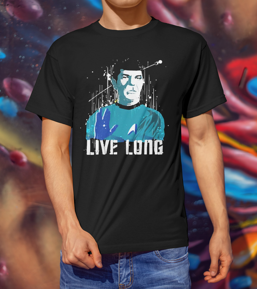 Star Trek Spock Live Long Vulcan Salute Iconic T-Shirt