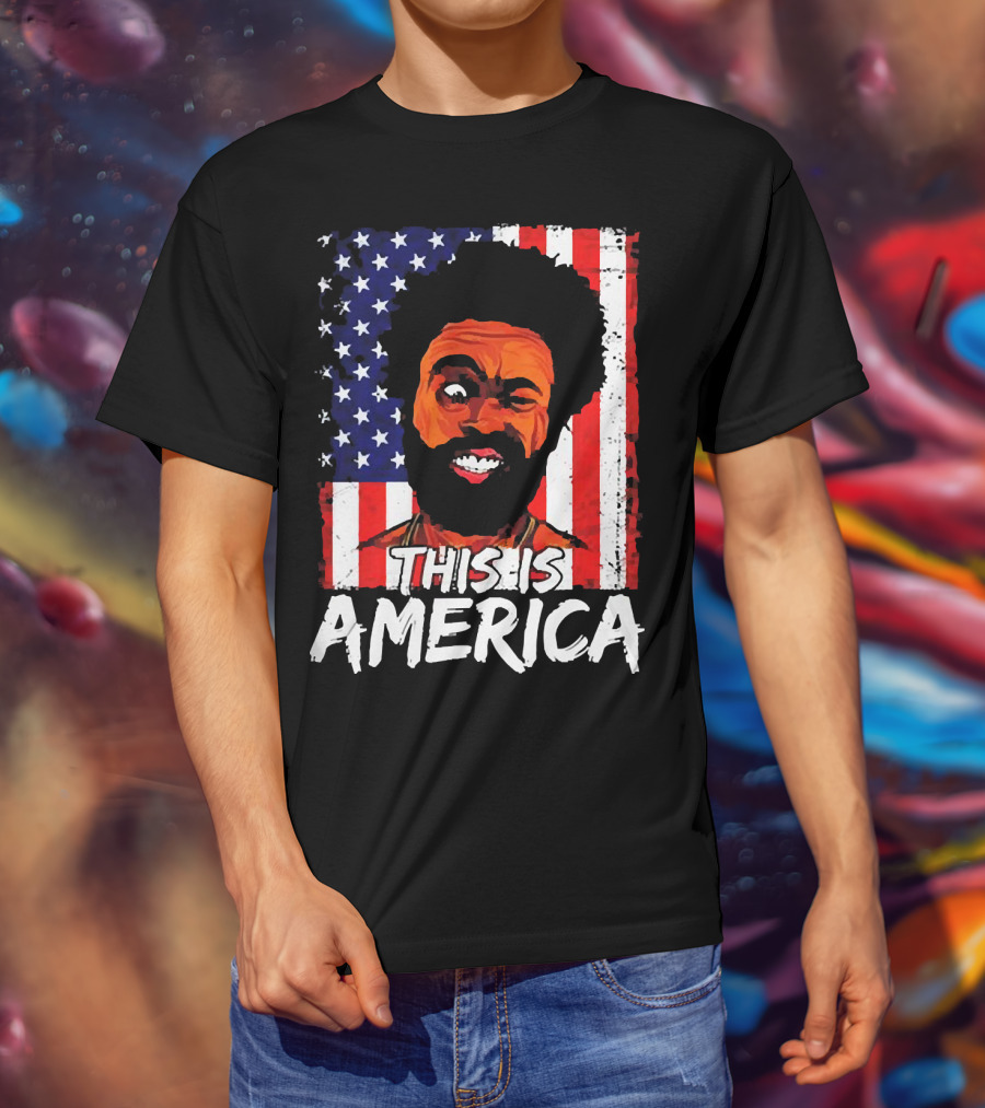 This Is America USA Flag Childish Gambino T-Shirt