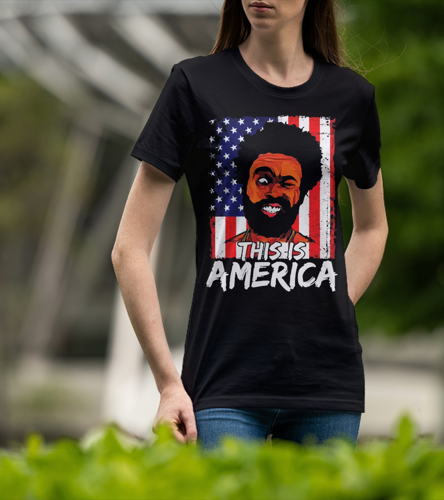 This Is America USA Flag Childish Gambino T-Shirt