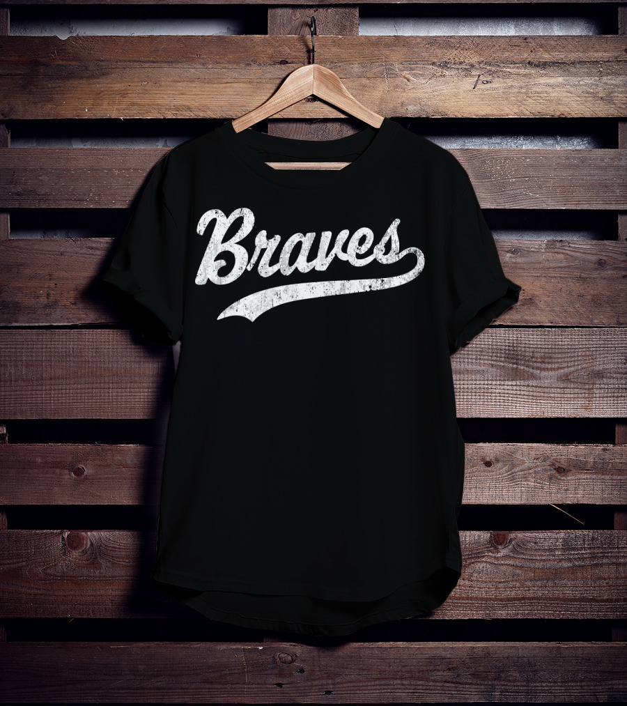 Braves Vintage Sports Script T-Shirt