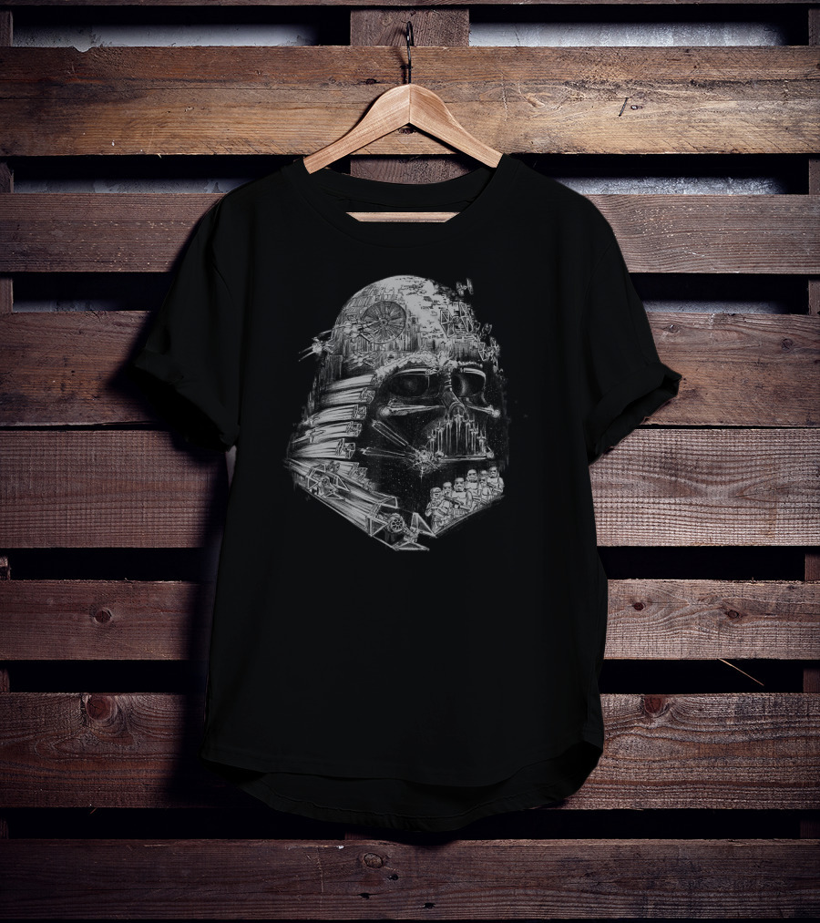 Star Wars Darth Vader Iconic Space Battle Empire Forces T-Shirt