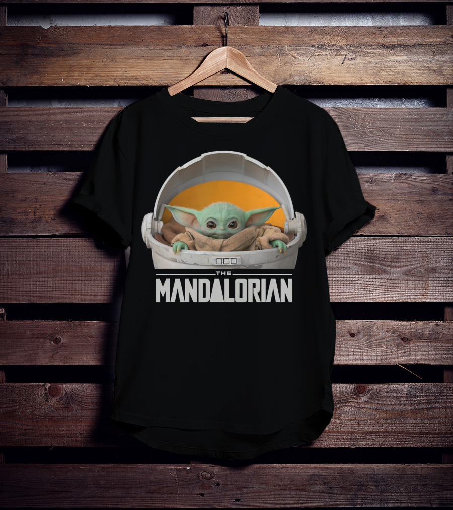 Star Wars The Mandalorian The Child In Floating Pod Iconic Character T-Shirt