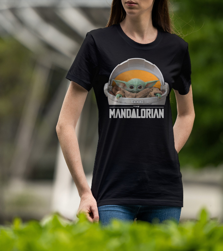 Star Wars The Mandalorian The Child In Floating Pod Iconic Character T-Shirt