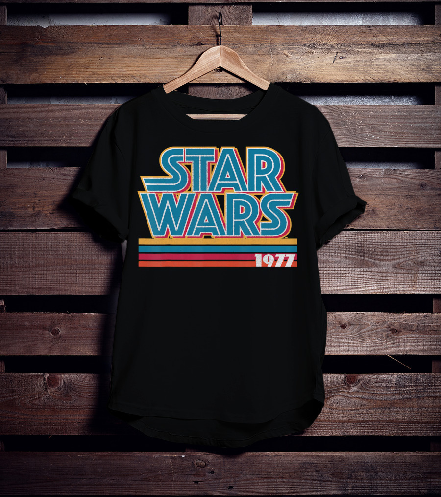Star Wars 1977 Retro Striped T-Shirt