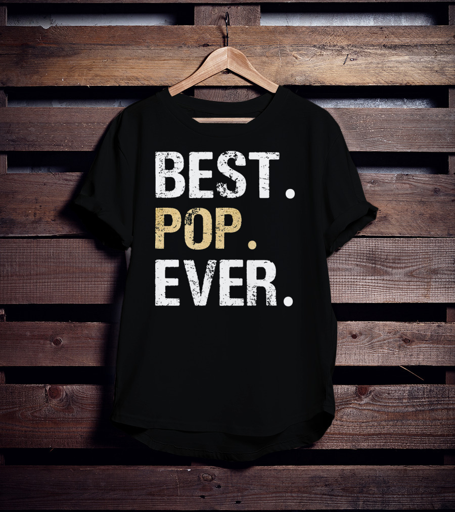 Mens Granddaughter Grandson Grandkids Best Pop Ever T-Shirt